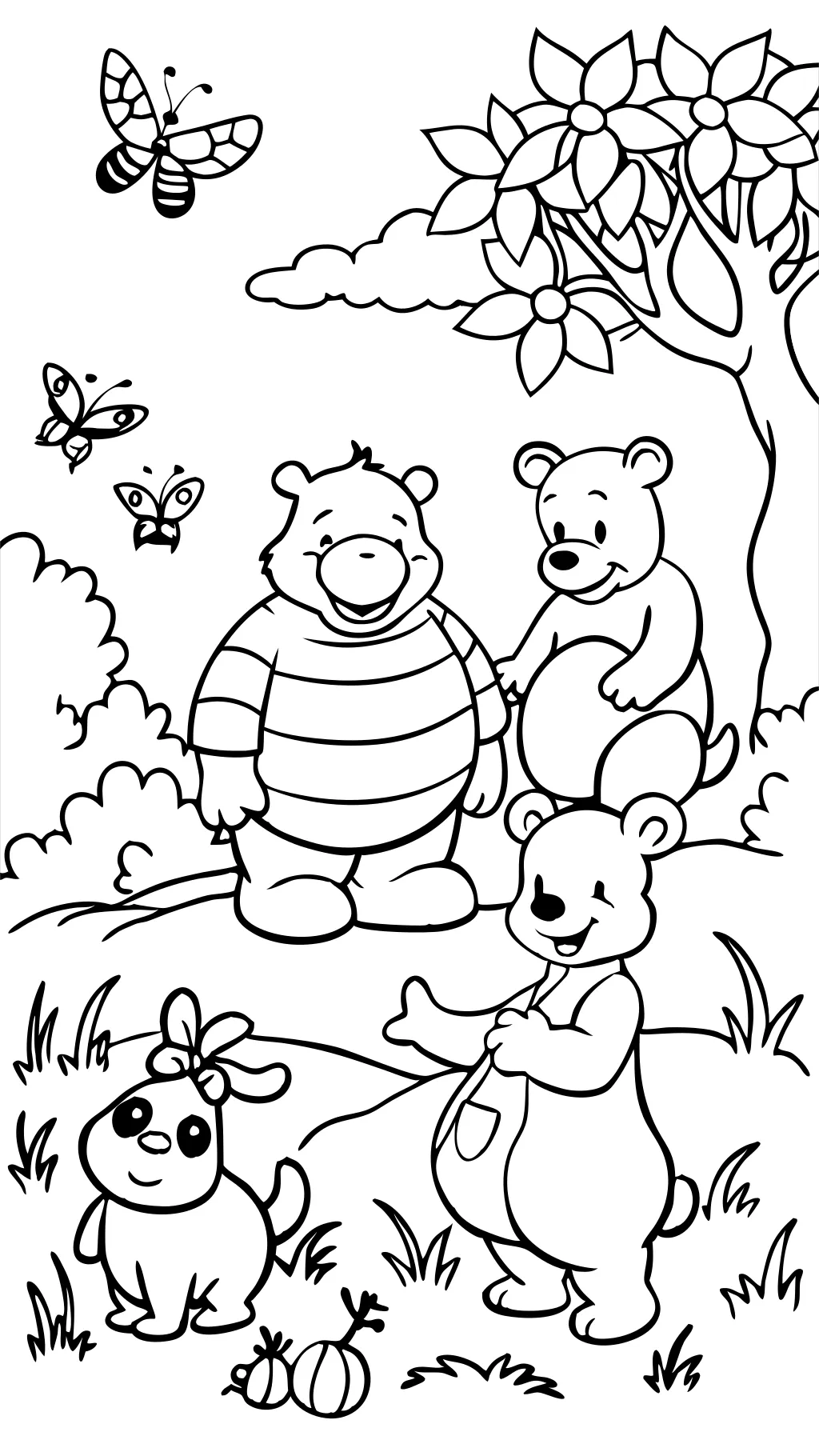 free printable winnie the pooh coloring pages